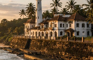 Colonial-era mansion by the coast